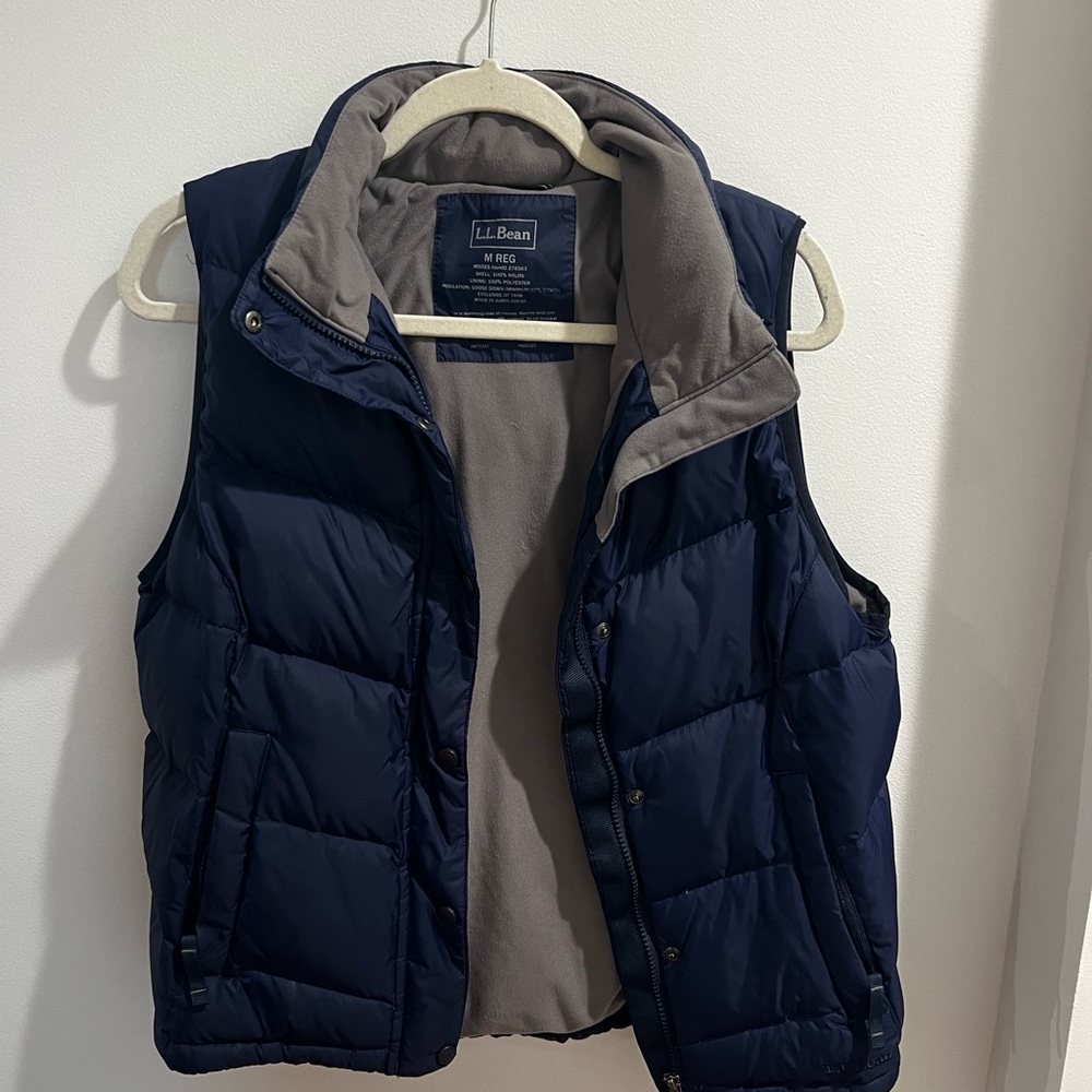 L.L. Bean Dark Blue Insulated Vest